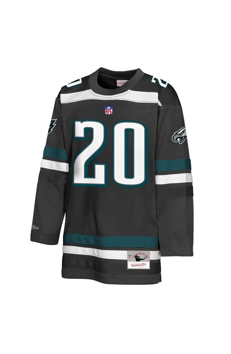 Mitchell & Ness Youth Mitchell & Ness Brian Dawkins Black Philadelphia Eagles Hockey Fashion Jersey, Alternate, color, Black