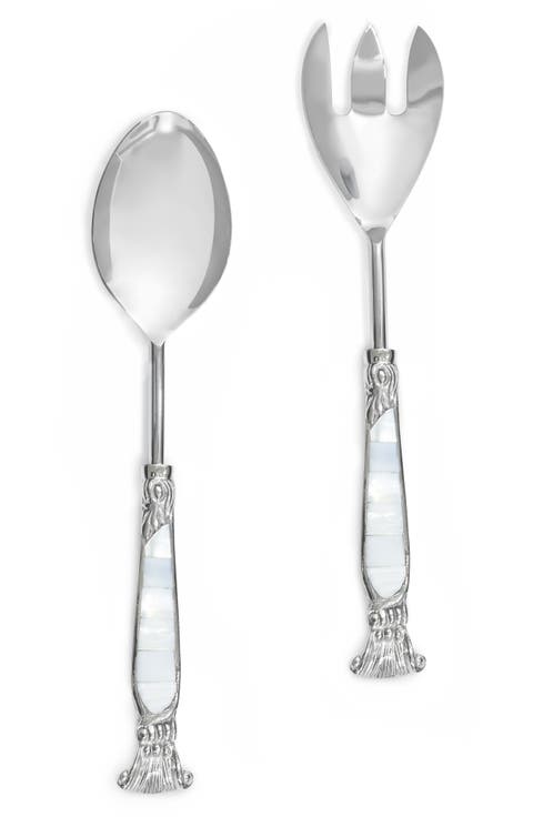 Mother-of-Pearl 2-Piece Salad Serving Set
