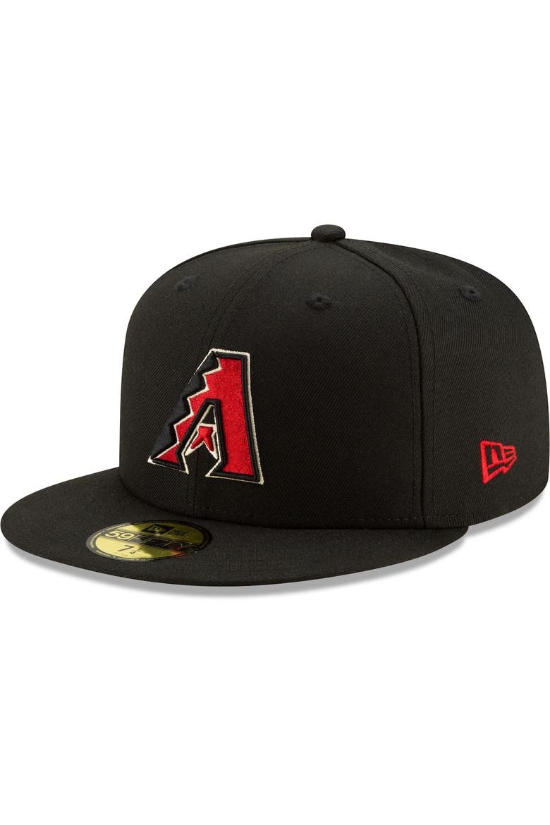 Men's New Era Arizona Diamondbacks Black On-Field Authentic Collection 59FIFTY Fitted Hat, Alternate, color, BLACK
