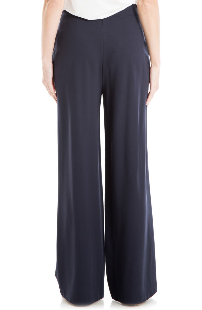 MAX STUDIO Sailor High Waist Wide Leg Pants, Alternate, color, Dark Navy