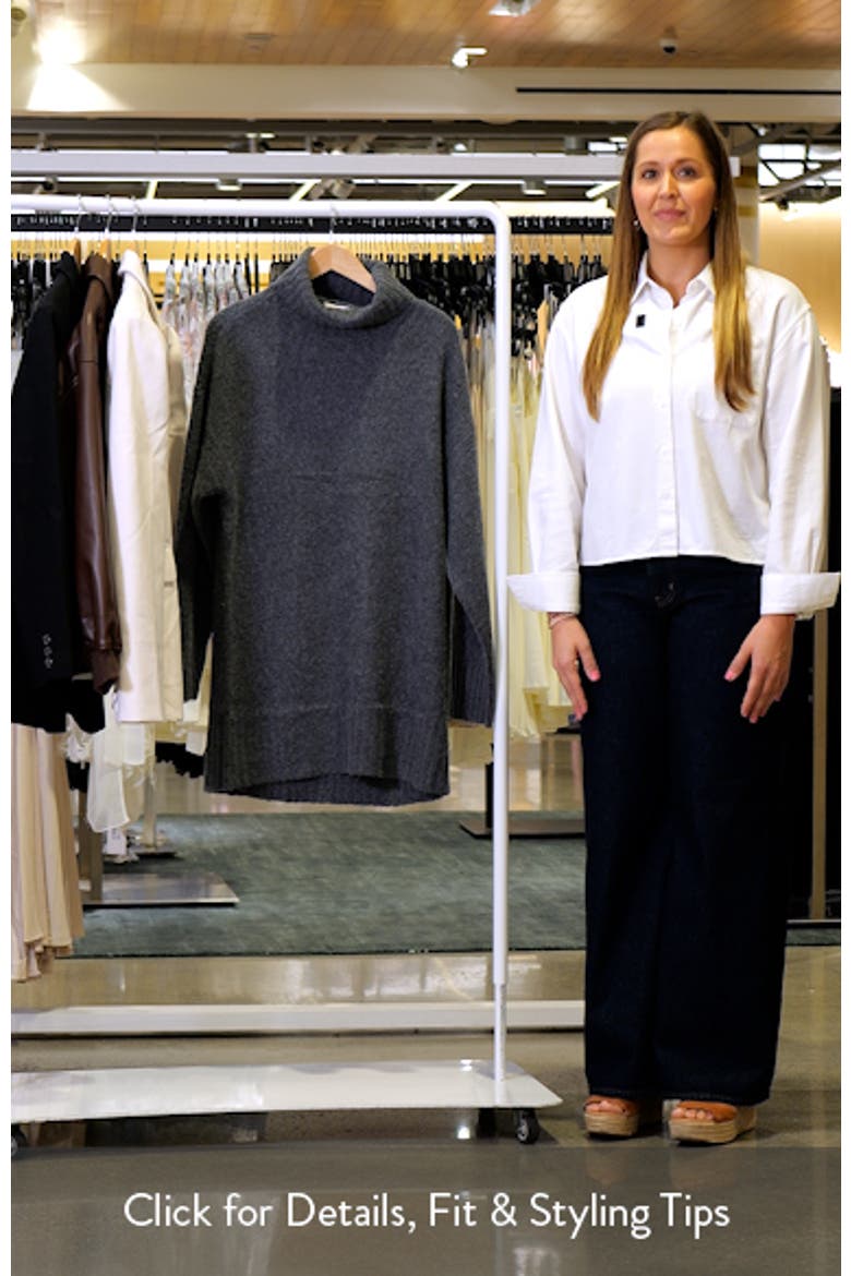 The St. James Long Sleeve Turtleneck Wool Blend Sweater Dress video