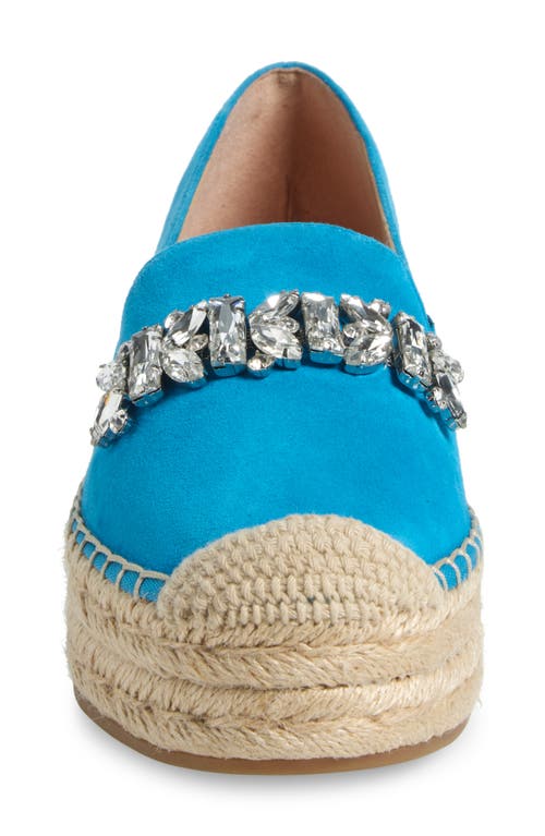 Karl Lagerfeld Paris Mari Platform Espadrille In Luxe Blue