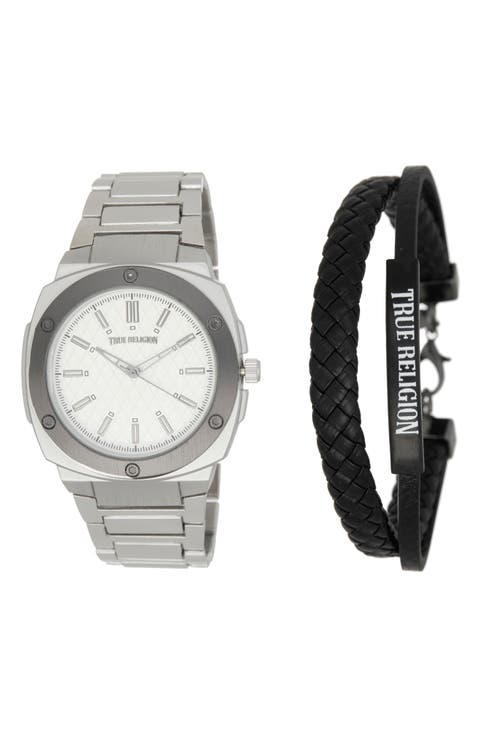 Geometric Bracelet Watch & Bracelet Set