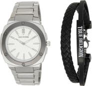 True Religion Geometric Bracelet Watch & Bracelet Set