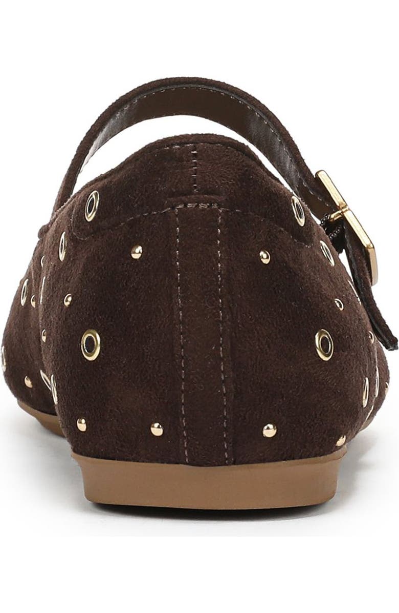 Dr. Scholl's <p>Wexley Studded Mary Jane Flat (Women)</p>, Alternate, color, Dark Umber Microfiber