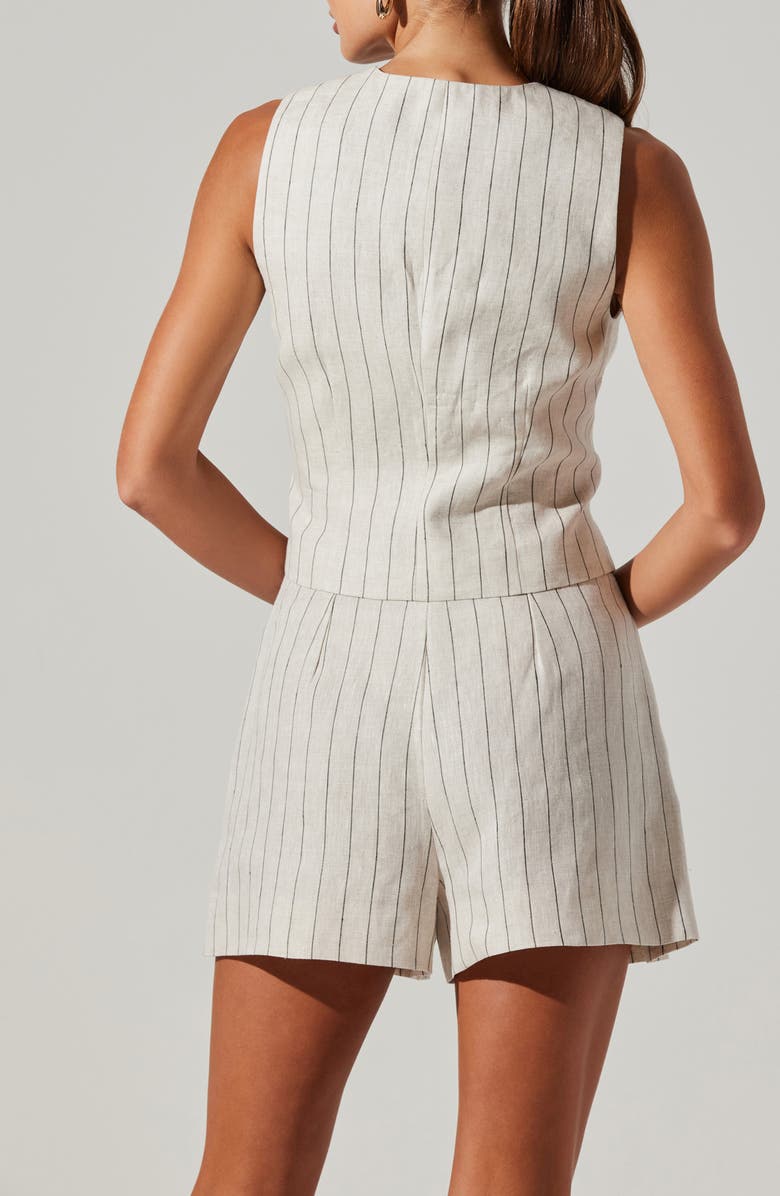ASTR the Label Kaiko Pinstripe Linen Vest, Alternate, color,