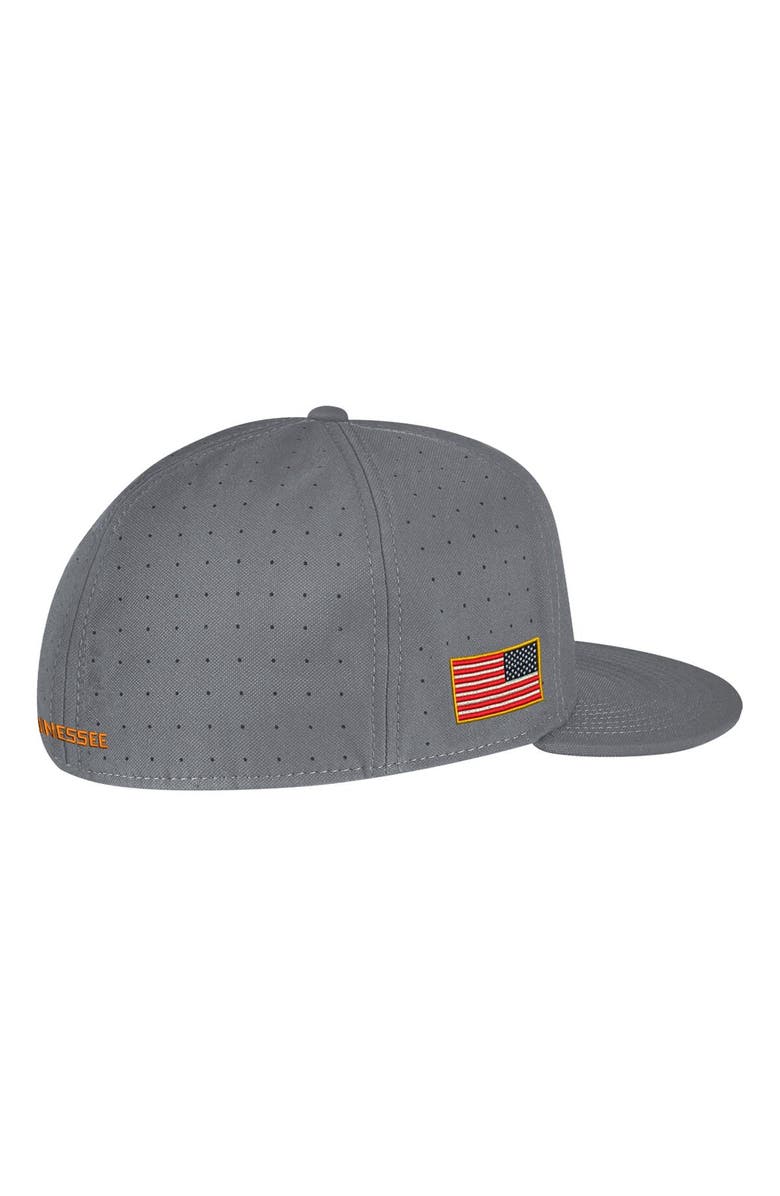 Nike Men's Nike Gray Tennessee Volunteers USA Side Patch True AeroBill Performance Fitted Hat, Alternate, color, 