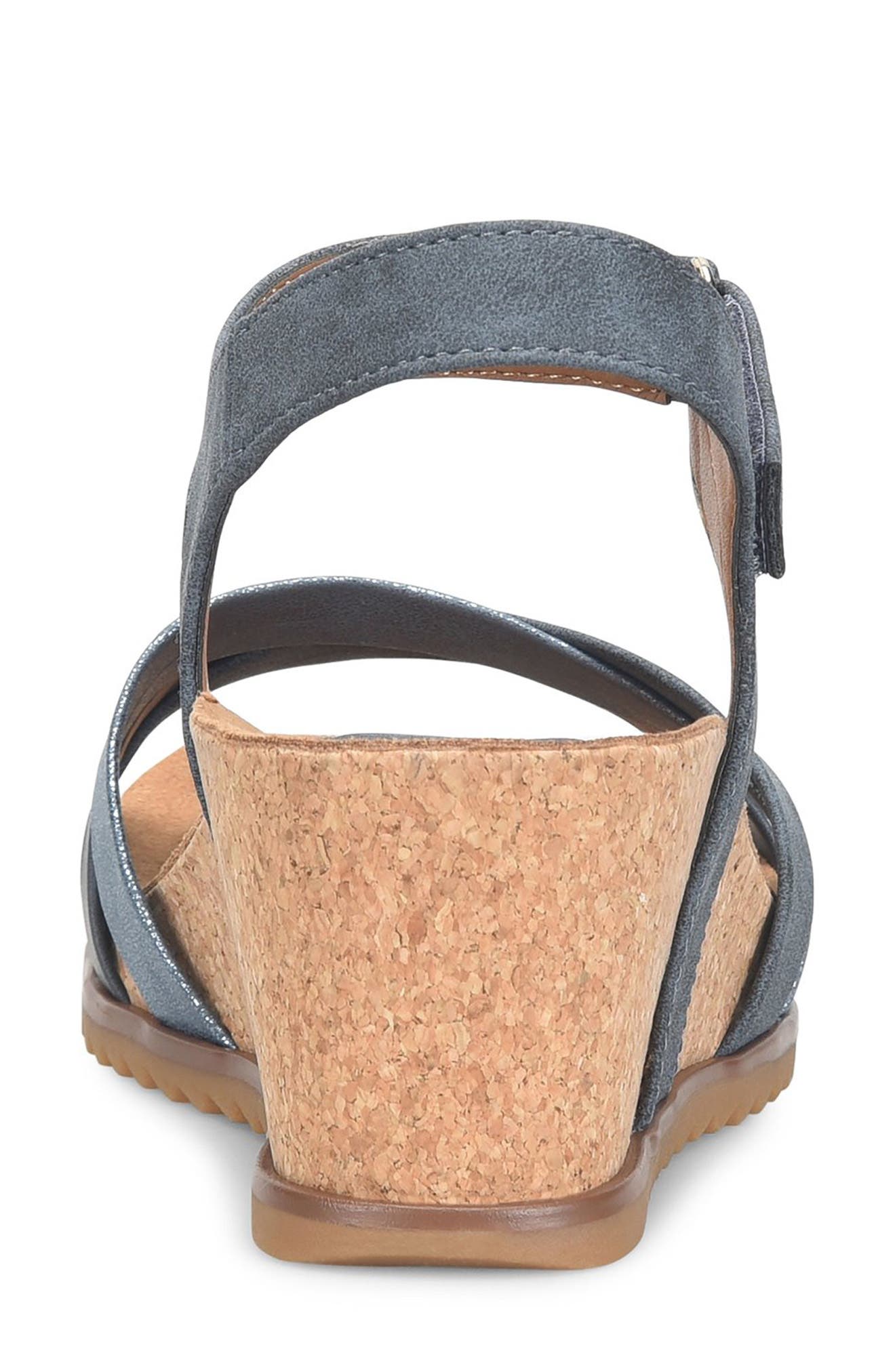 Talia Wedge Sandal, Alternate, color, NAVY