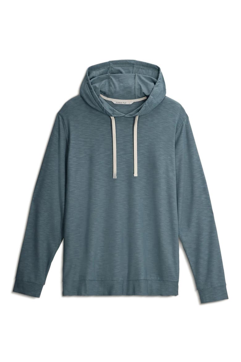 Slub Performance Hoodie, Alternate, color, STORMY SEA
