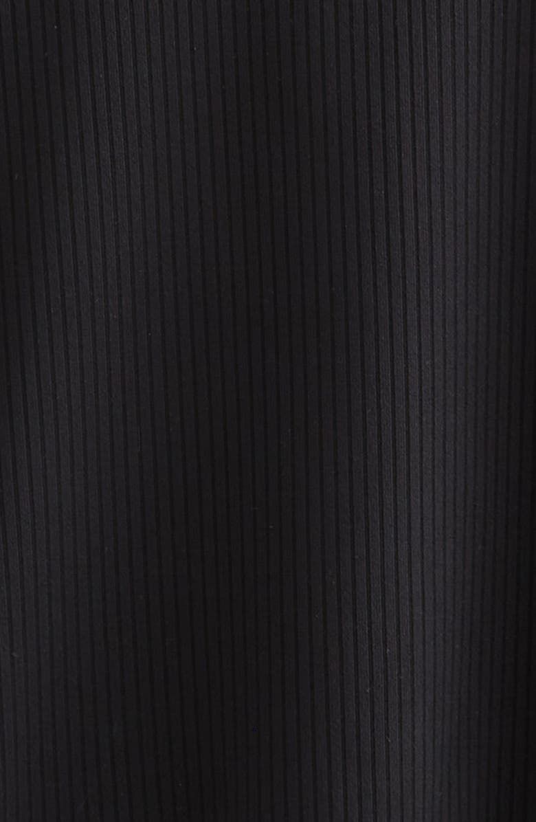 Zella Girl Kids' All in Cutout Rib T-Shirt, Alternate, color, Black