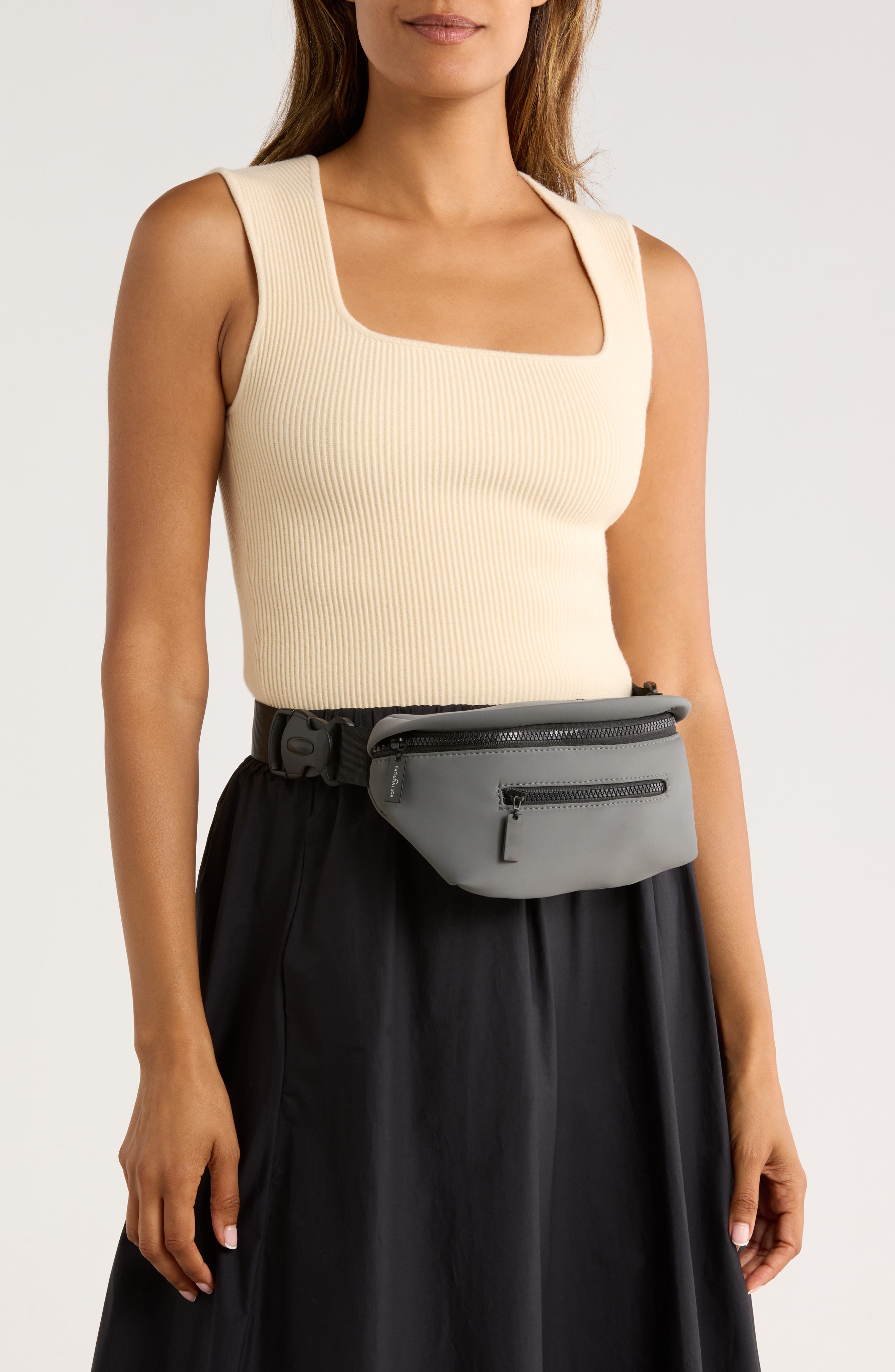 Neoprene Belt Bag, Alternate, color, GREY