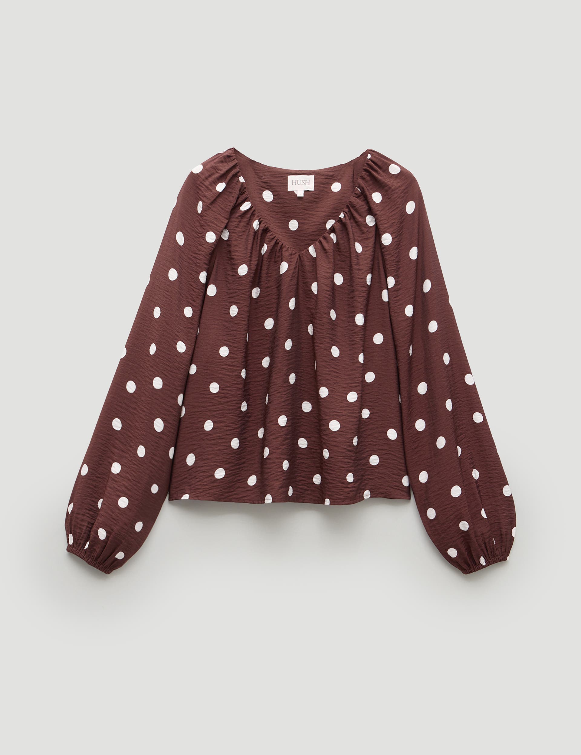 Printed Airflow V Neck Blouse - image 2