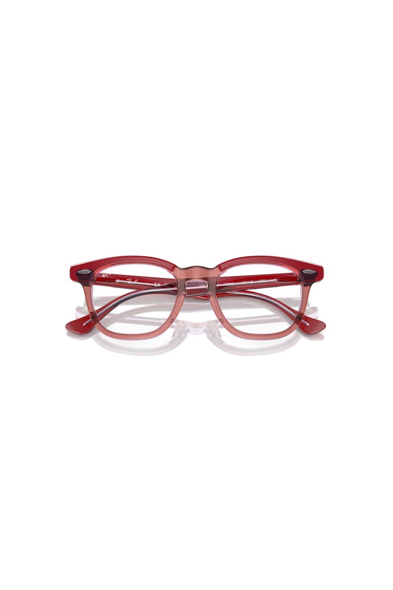 45mm Square optical glasses, Alternate, color, Red
