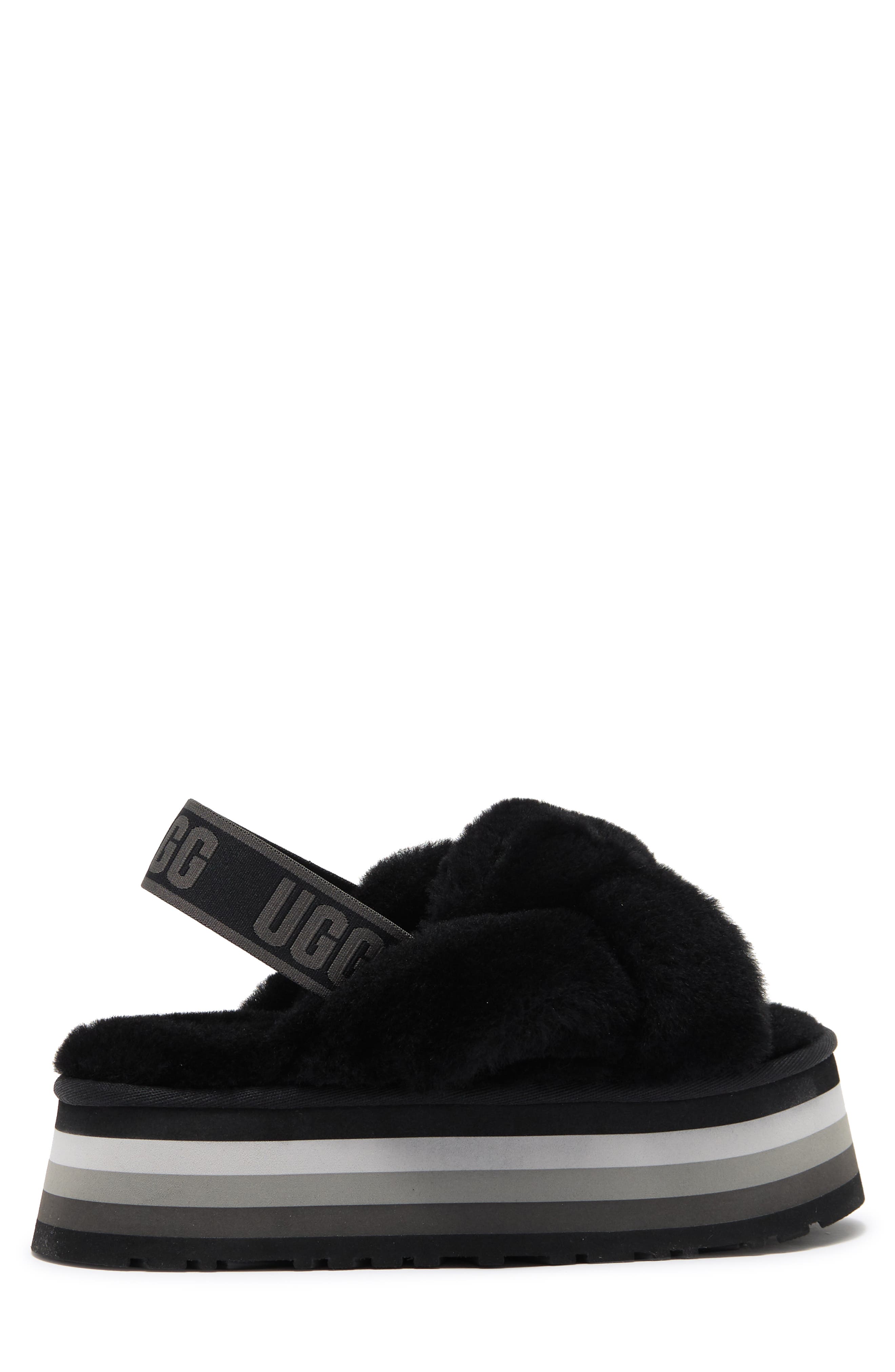 UGG<sup>®</sup> Disco Knot Genuine Shearling Slide, Alternate, color, 