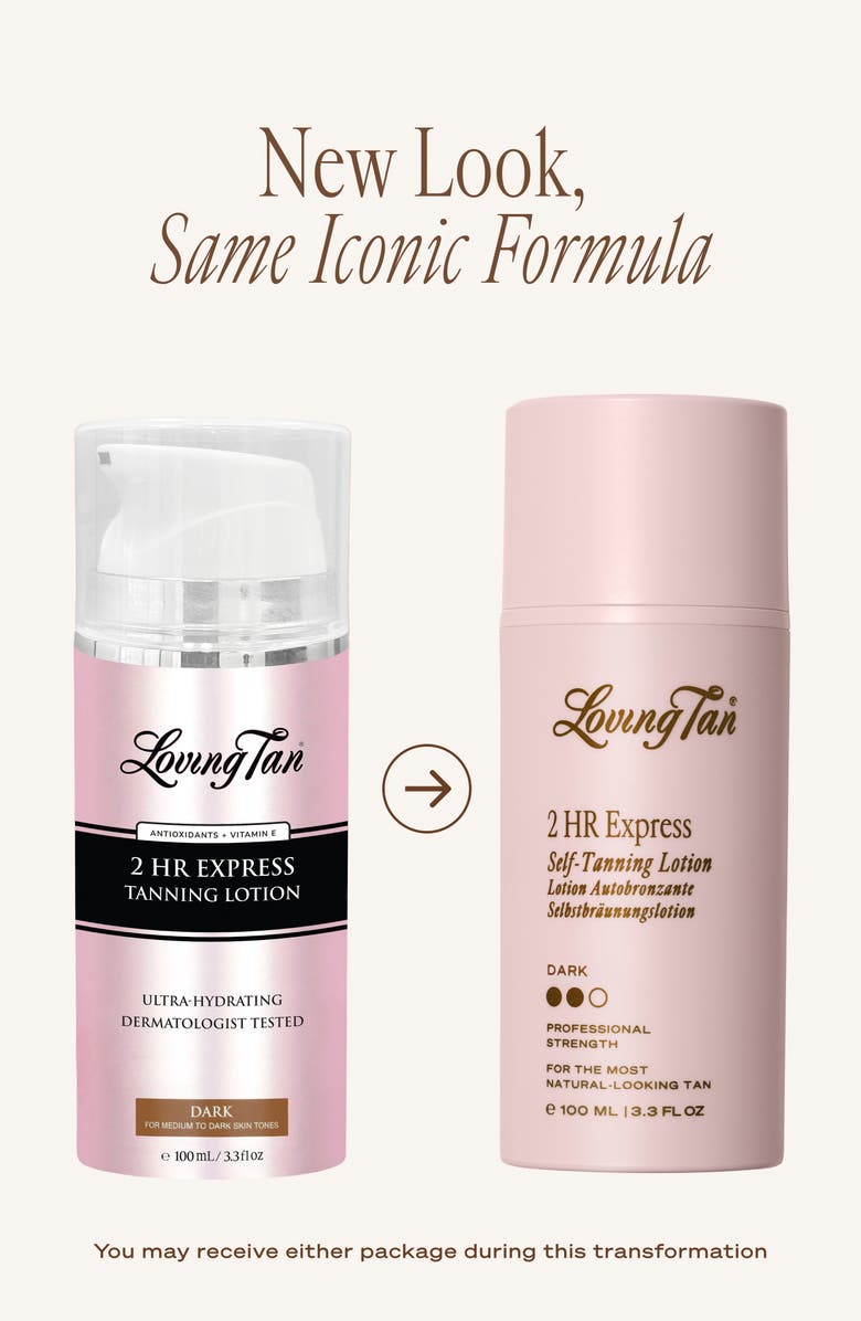 Loving Tan 2 HR Express Tanning Lotion - Dark, Alternate, color, Dark