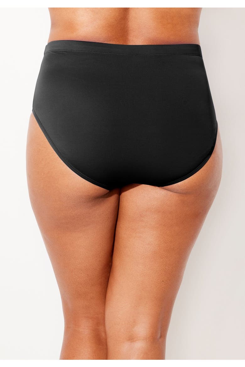Chlorine Resistant Full Coverage Swim Brief, Alternate, color, Black