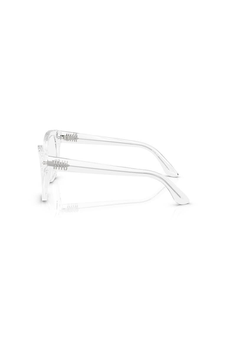 54mm Square optical glasses, Alternate, color, Transparent