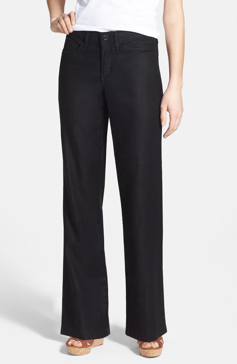 NYDJ Wylie Five-Pocket Linen Trousers, Main, color, 