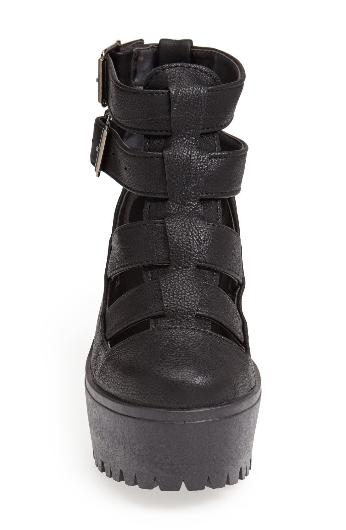 'Arcade' Platform Boot, Alternate, color, BLACK