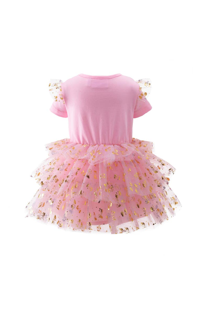 Rachel Riley Bow Tulle Tutu Dress, Alternate, color, 
