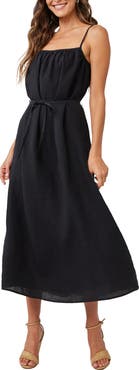 Bella Dahl Shirred Bodice Linen Dress