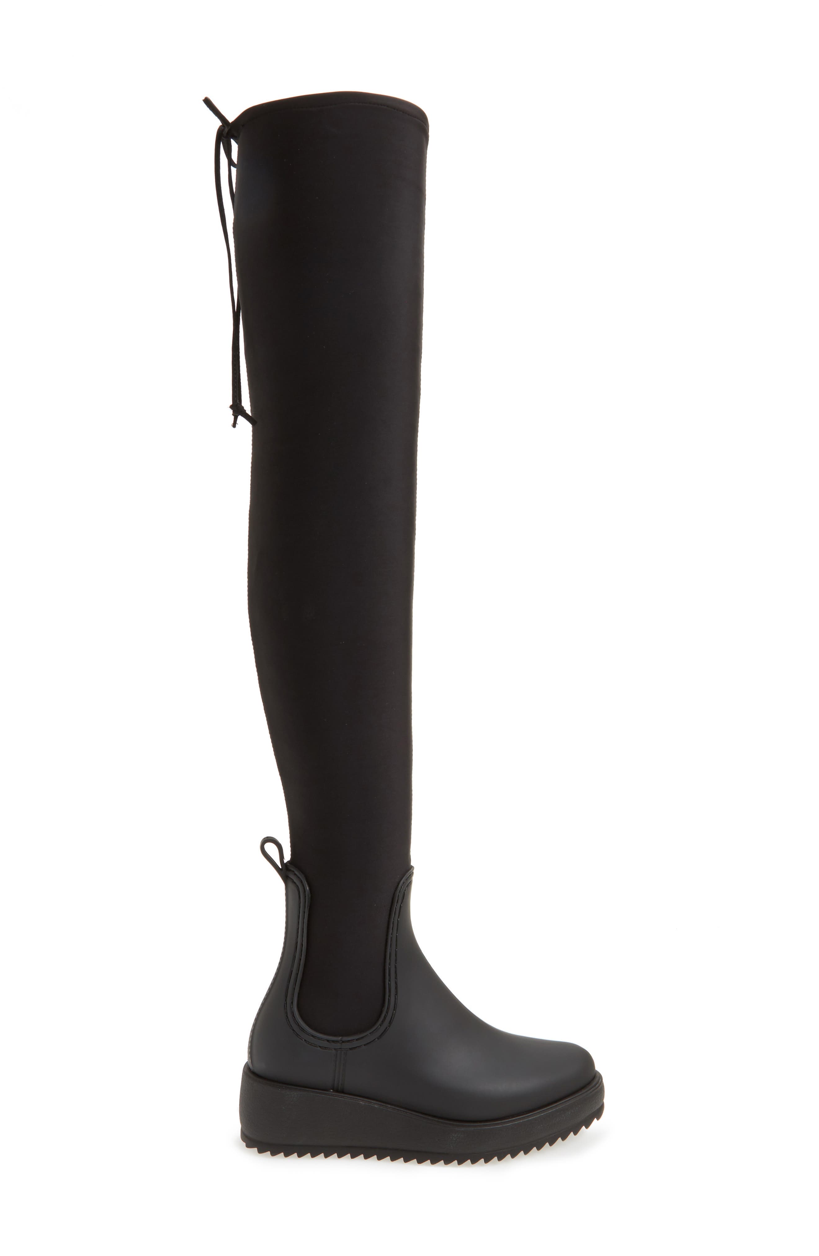 Jeffrey Campbell Monsoon Over the Knee Platform Rain Boot, Alternate, color, 