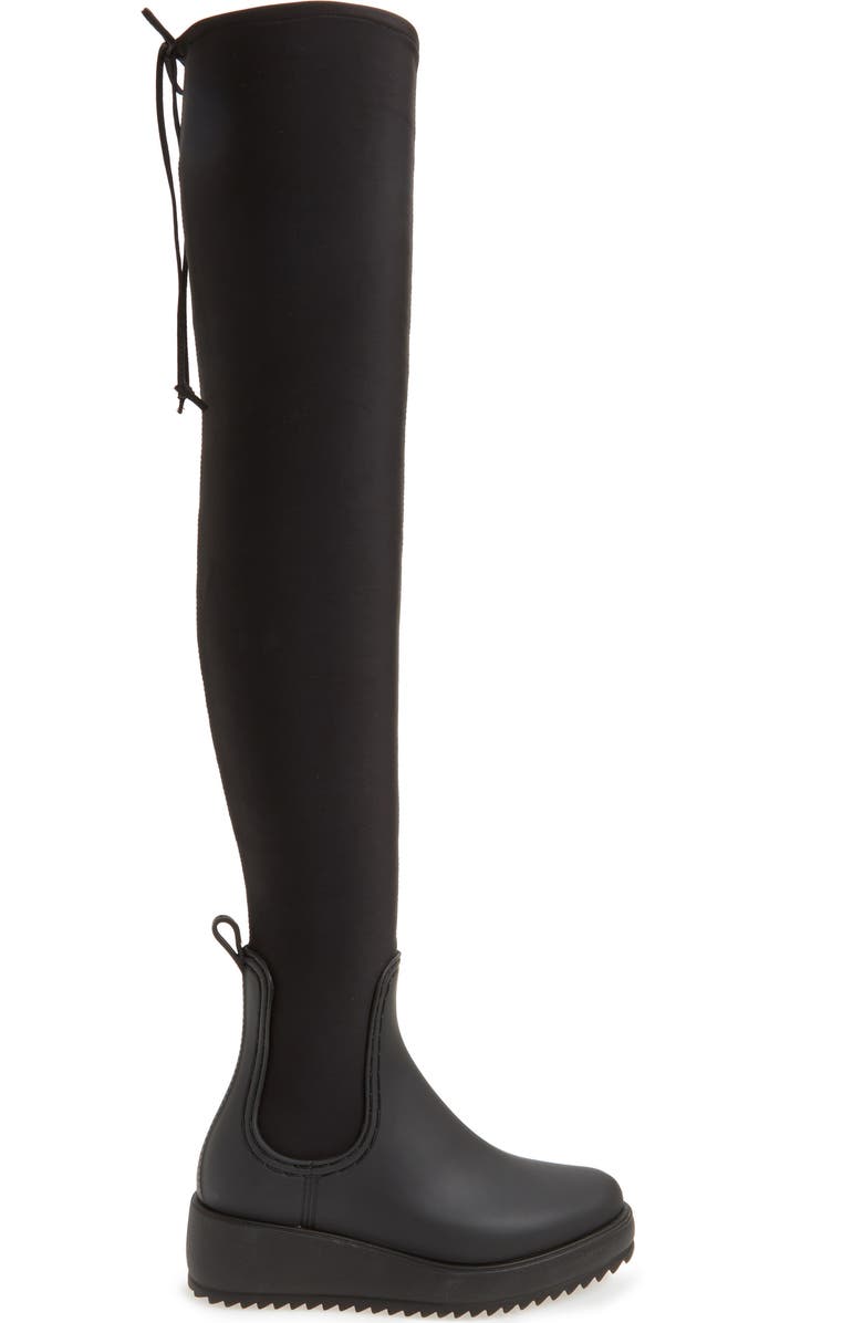 Jeffrey Campbell Monsoon Over the Knee Platform Rain Boot, Alternate, color,