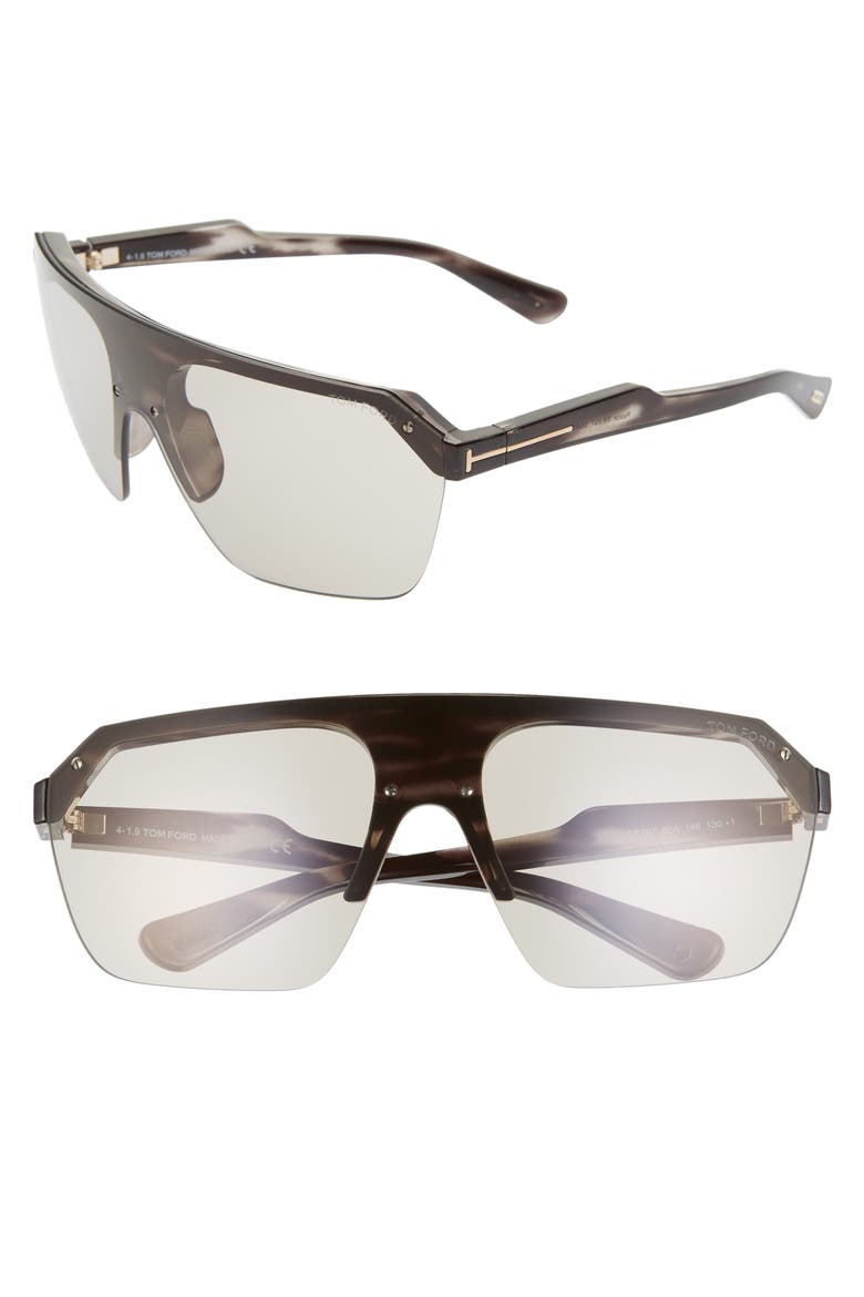 Razor 146mm Shield Sunglasses, Main, color, HAVANA/ OTHER/ SMOKE