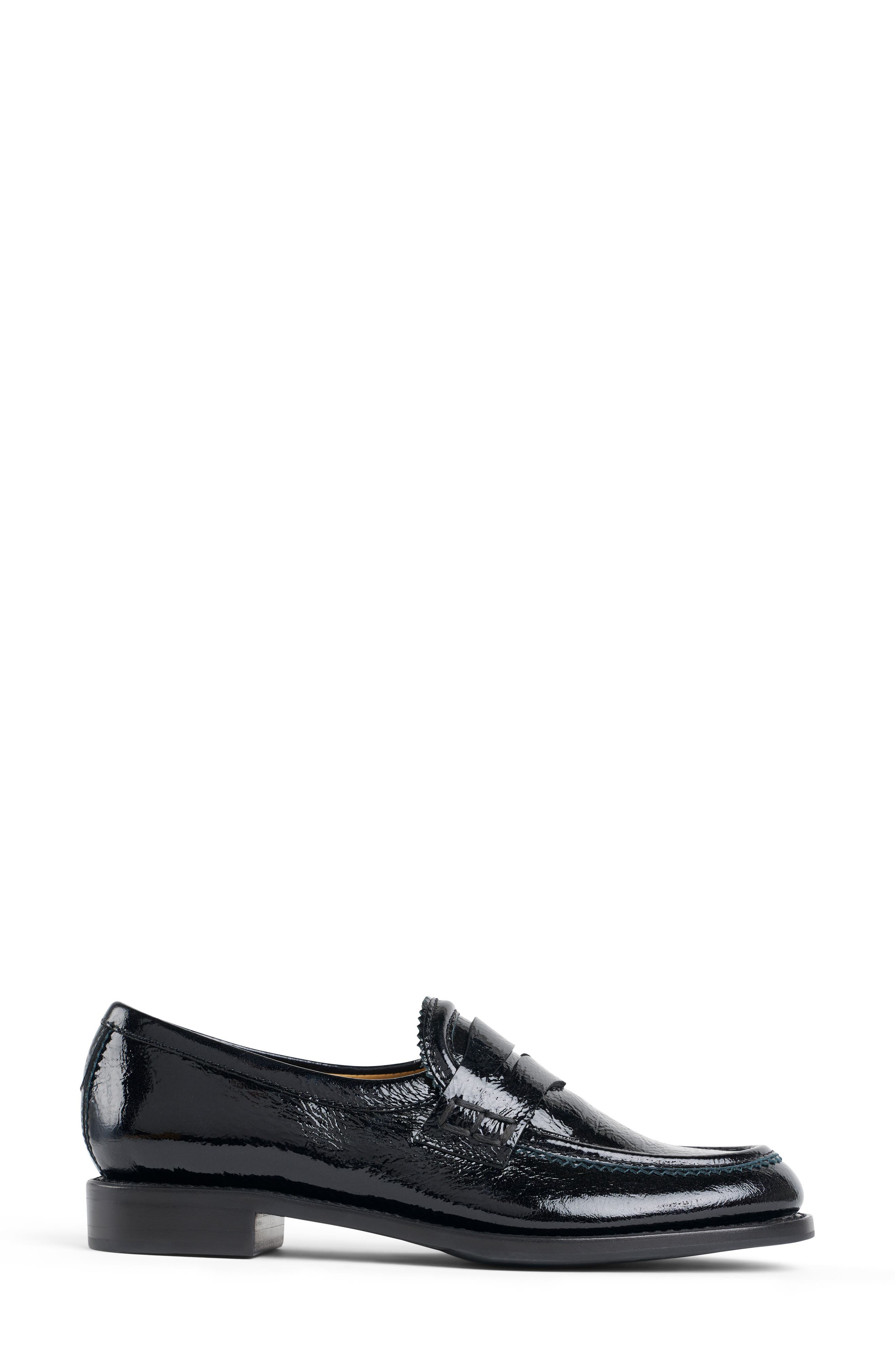 Ms. Augusta Penny Loafer, Alternate, color, BLACK