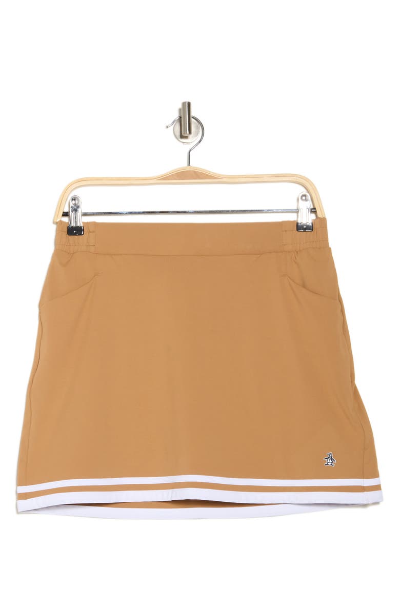 Original Penguin Essential Golf Skort, Alternate, color, Tobacco Brown