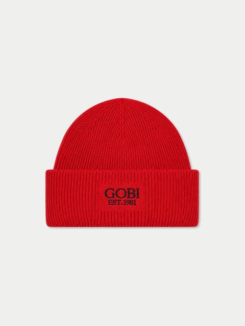 Cashmere Rib-knit Beanie