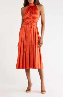 Diane von Furstenberg Nicola Sleeveless Belted Midi Dress