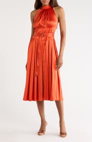 Diane von Furstenberg Nicola Sleeveless Belted Midi Dress