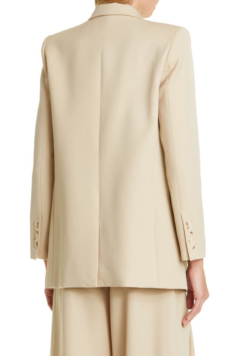 Diane One-Button Wool Blazer, Alternate, color, KHAKI
