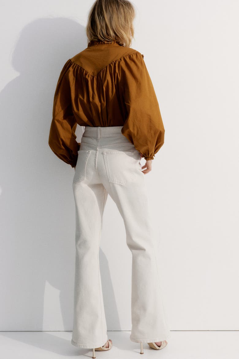Flared High Jeans, Alternate, color, White