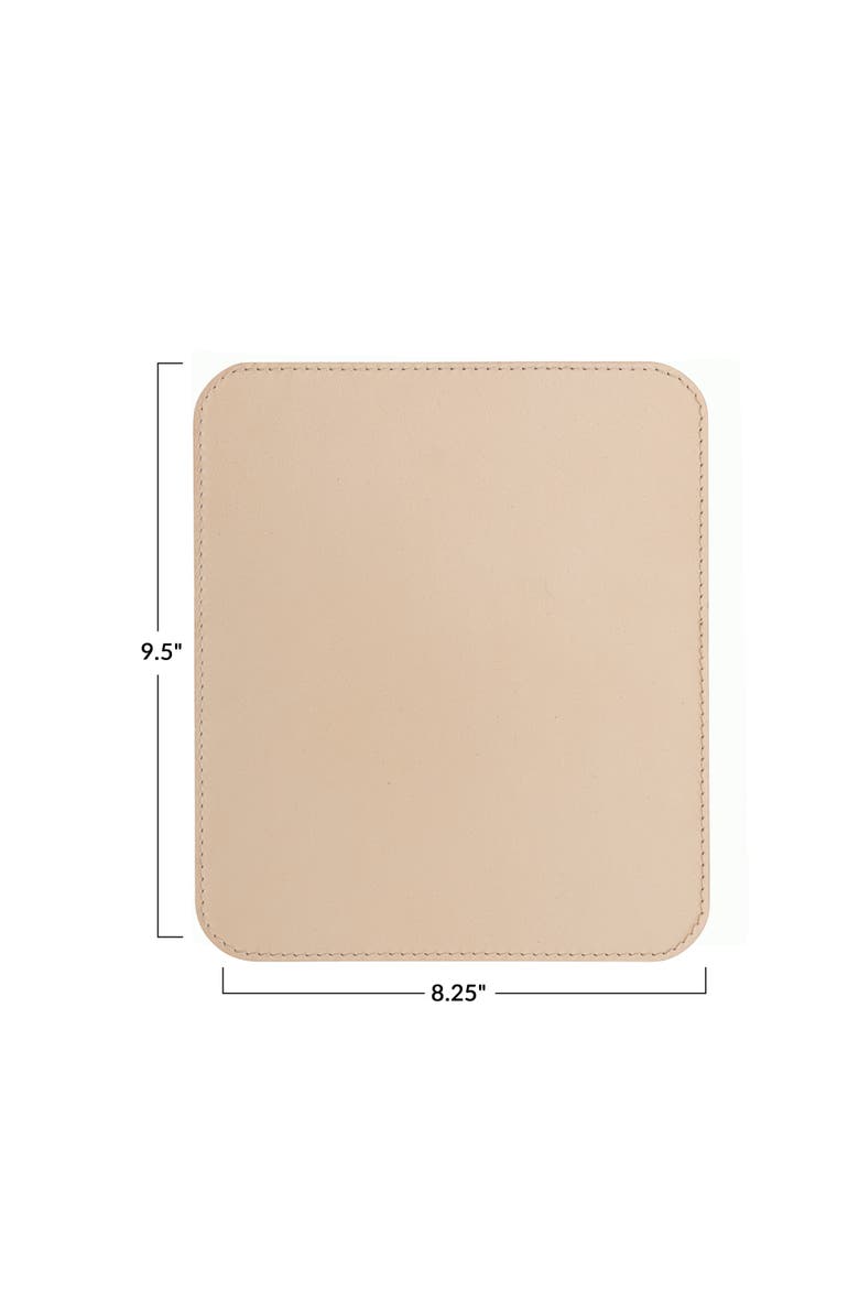 Leather Mouse Pad, Tan, Alternate, color, Tan