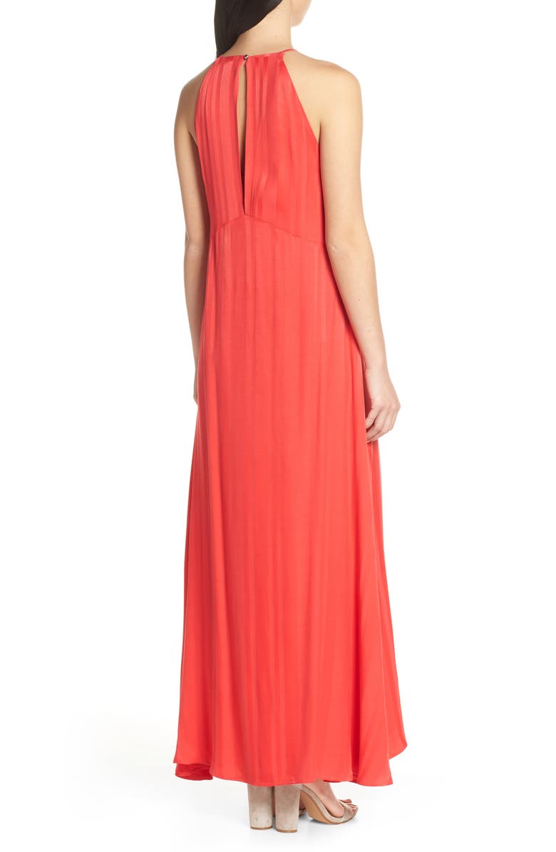 NSR Paola Halter Maxi Dress, Alternate, color, 