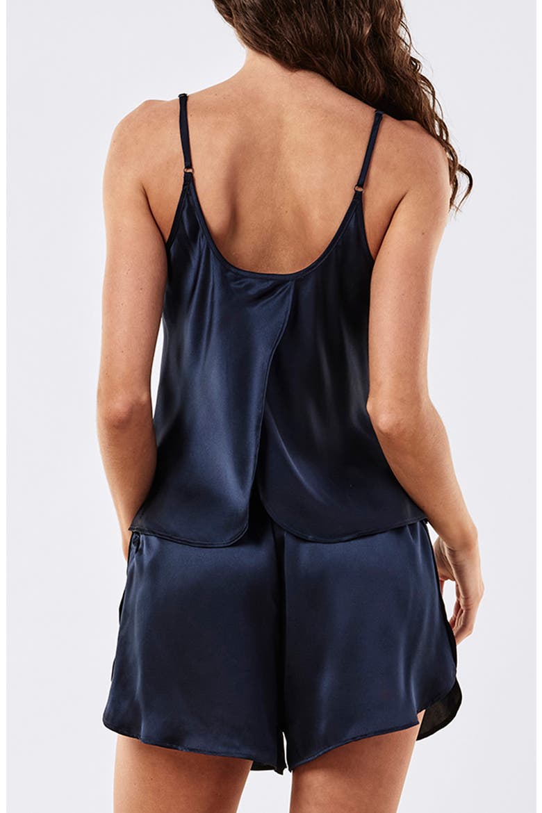 Audrey Mulberry Silk Pajamas, Alternate, color, DEEP NAVY