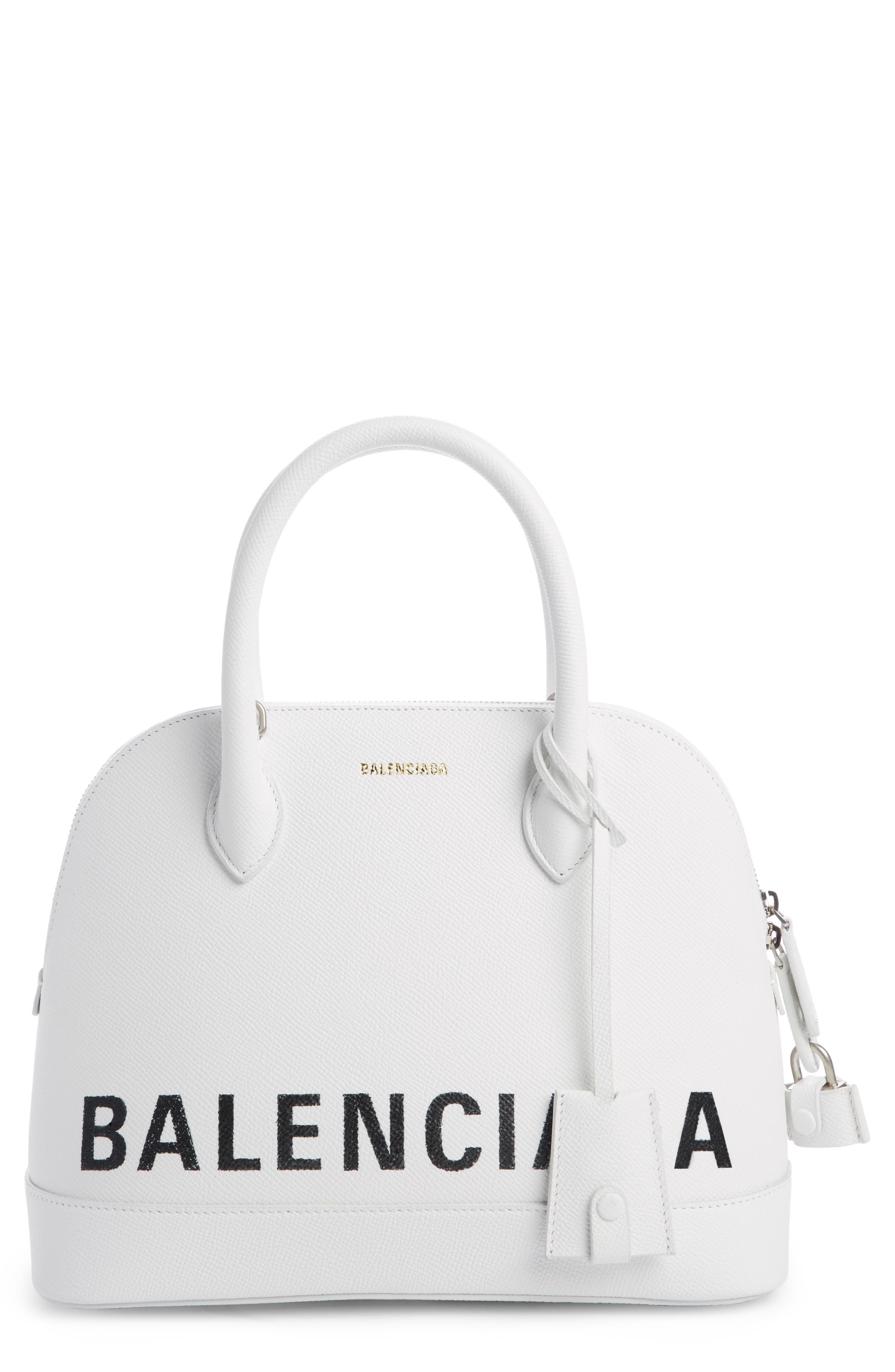 Balenciaga Small Vile Calfskin Satchel, Main, color, 