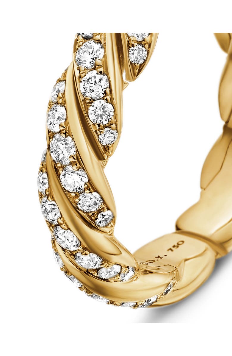 David Yurman Pavéflex Band Ring in 18K Gold with Diamonds, Alternate, color, Gold/ Diamond