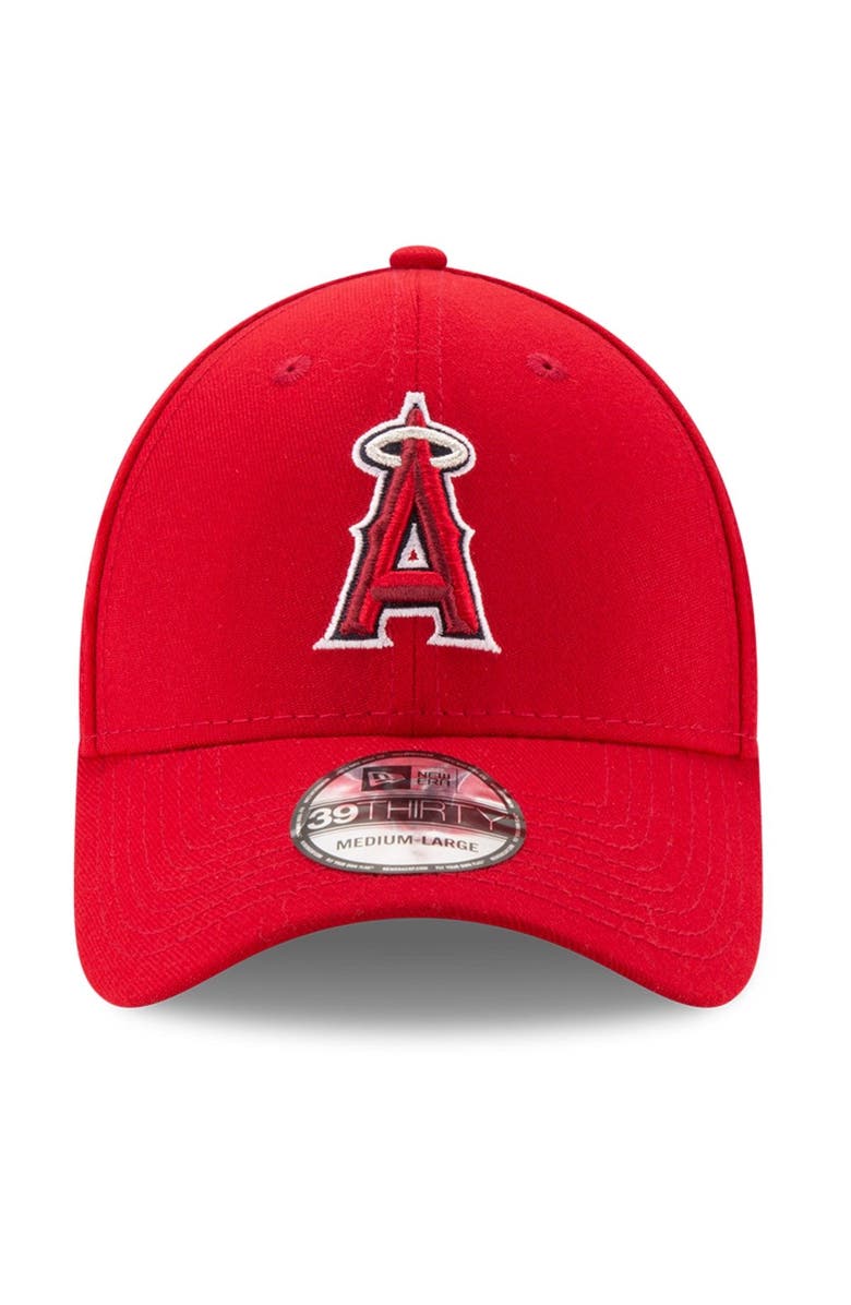 New Era Men's New Era Red Los Angeles Angels Game Team Classic 39THIRTY Flex Hat, Alternate, color, Red
