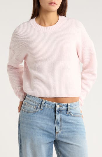 Abound Cozy Crew Pullover Sweater In Pink
