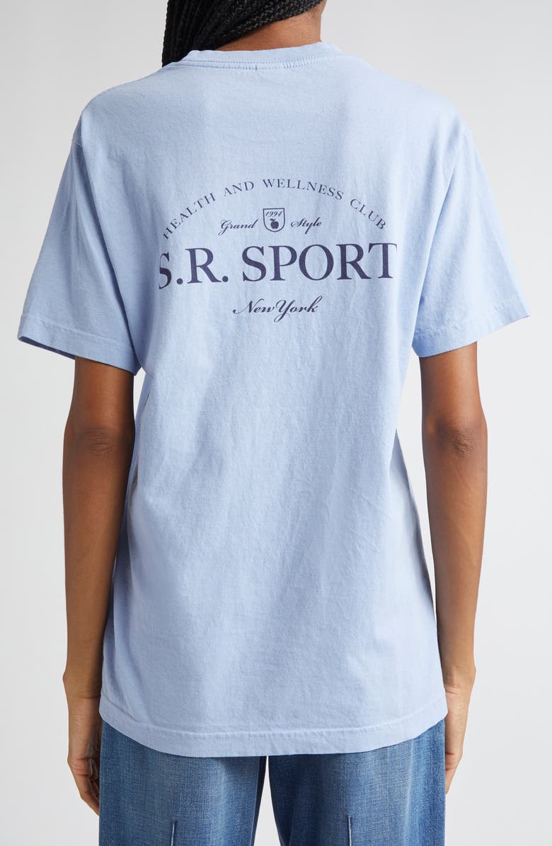 Sporty & Rich Wimbledon Cotton Graphic T-Shirt, Alternate, color, 