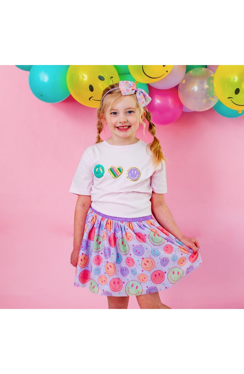 Sweet Wink Smiley Face Tutu, Alternate, color, Multicolor