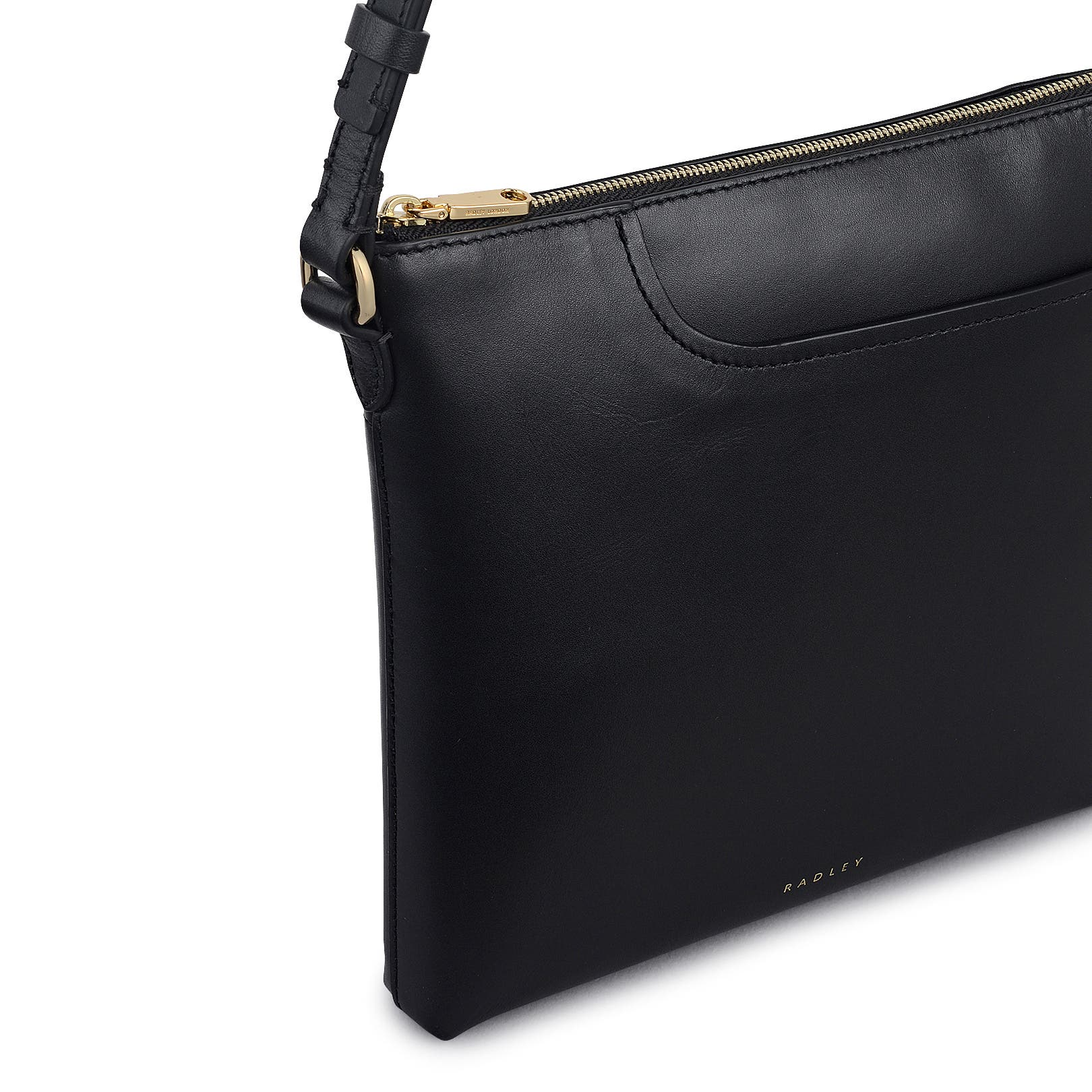 Radley Pockets Small Ziptop Crossbody Bag, Alternate, color, Black