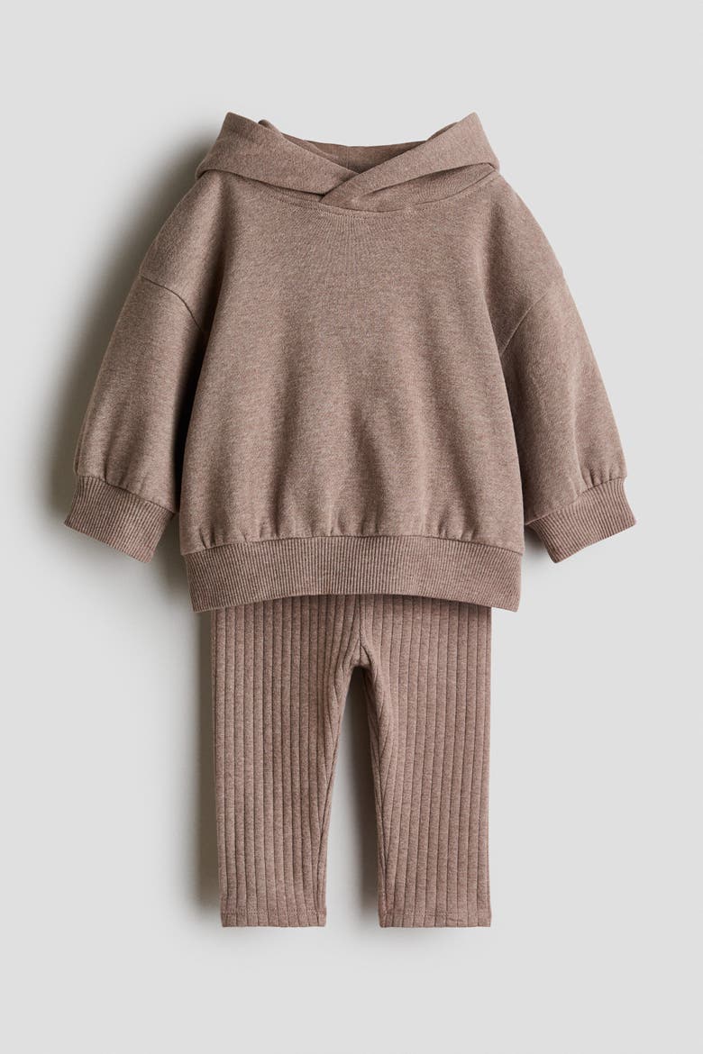 2-piece Cotton Set, Main, color, Dark beige