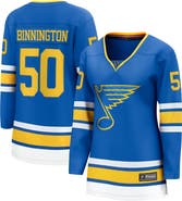 FANATICS Women's Fanatics Jordan Binnington Blue St. Louis Blues Home Breakaway Player Jersey