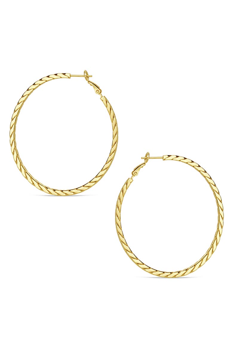 Everyday Fringe Hoop Earrings, Alternate, color, GOLD