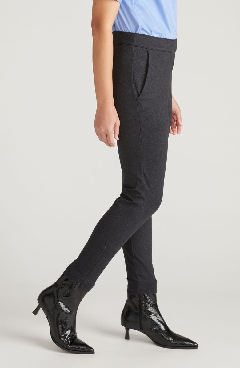 Universal Standard Moro Pocket Signature Ponte Knit Pants, Alternate, color, Charcoal Grey