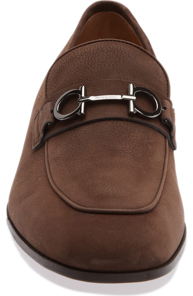 FERRAGAMO Balty Double Gancio Bit Loafer, Alternate, color, Bark Moro Biscotto